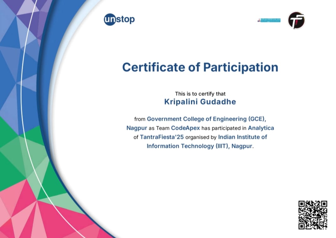 Analytica Certificate