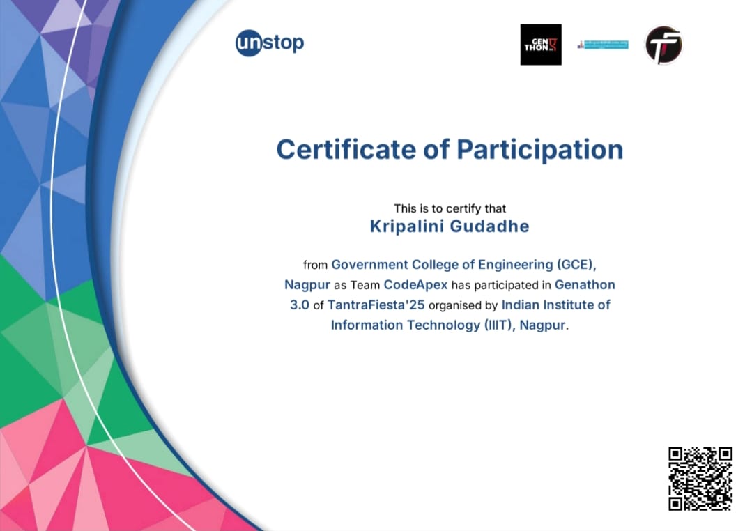 Genathon Certificate